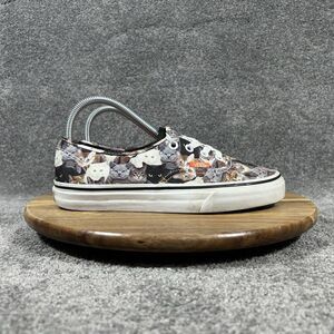 Vans x ASPCA Authentic Womens Sz 7.5 Cats Print Animal Rights Skate Casual Shoes